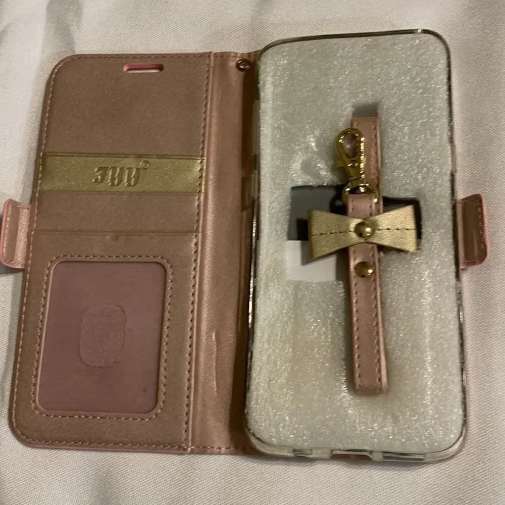FYY phone wallet rose gold for galaxy S8 plus